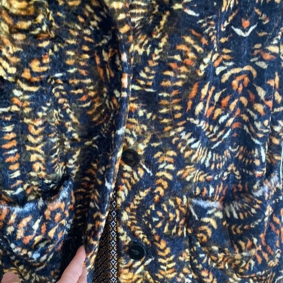 Free People Retro Print Faux Fur Coat - Picture 5 of 8